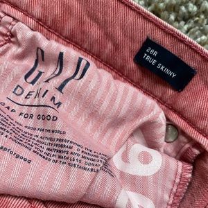 Coral Gap Skinny Jeans